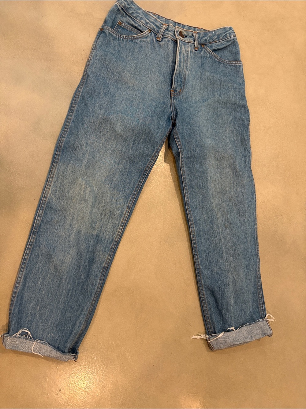 Classic Straight Leg Women's Jeans - Light Blue